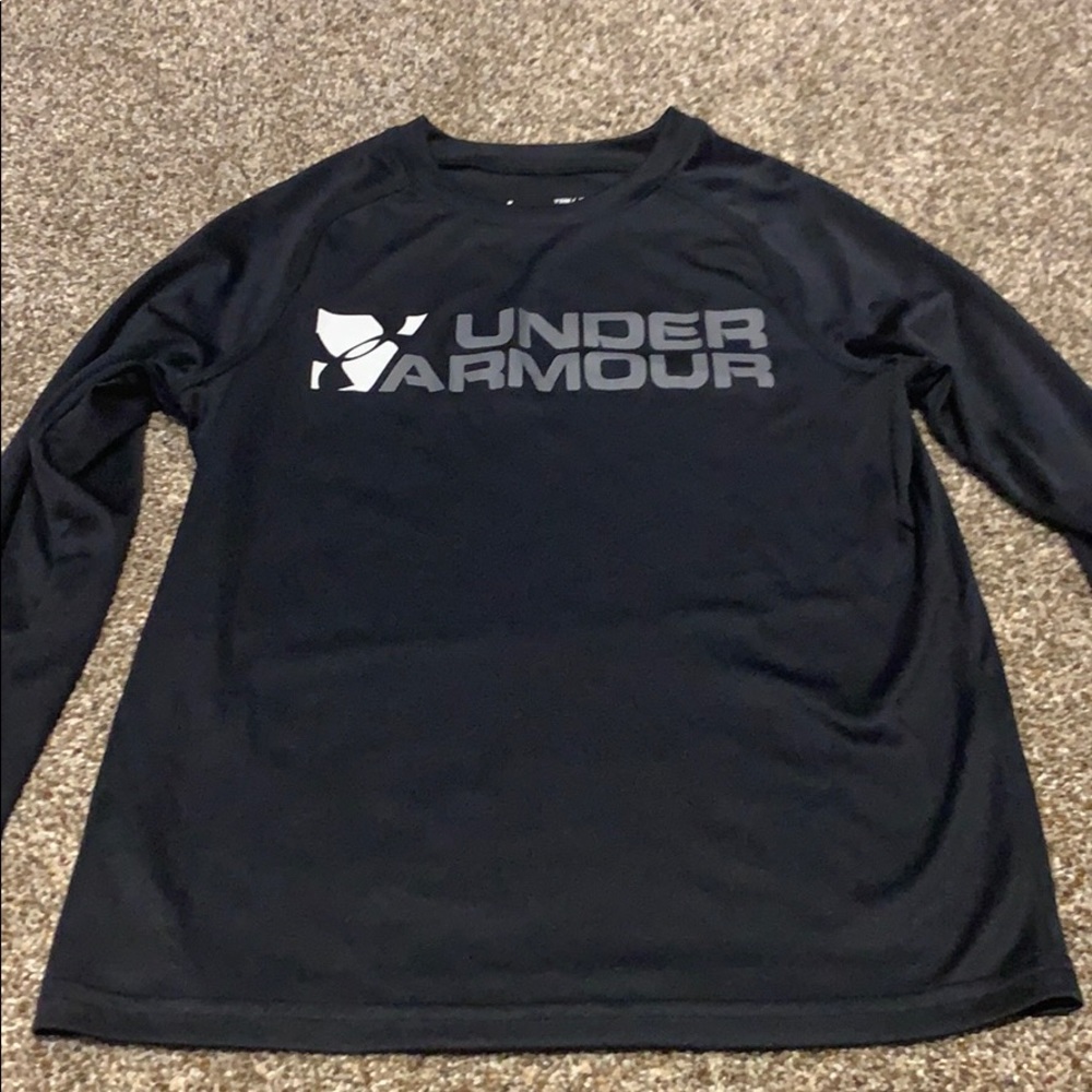 Boys Under Armour Long Sleeve Graphic Tee